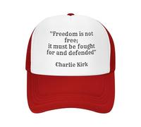 KWQDOZF Charlie Kirk La libertà Non è Gratuita, bisogna lottare per essa e difenderla Cappello per Uomo e Donna