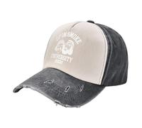 KWQDOZF Cheech And Chong University, Cappellini da Baseball in Denim - Cappellini da Camionista Vintage Rosso Scuro