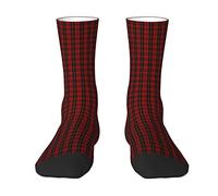 KWQDOZF Clan Wallace Calzini scozzesi Clan Wood Tartan Uomo e donna Calzini da squadra, Tartan Plaid Novità Moda Sport atletici Dre
