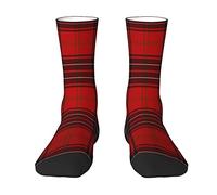 KWQDOZF Clan Wemyss Tartan Clan Wood Tartan Calzini da uomo e da donna, Tartan Plaid Novità Moda Casual Calzino a tubo Sport atletici Dre