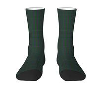 KWQDOZF Clan Wood Tartan Clan Wood Tartan Calzini da uomo e da donna, Tartan scozzese Novità Moda Casual Crew Calzino sportivo Atletico Dre