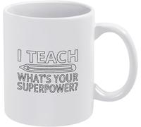 KWQDOZF Combatti qual è il tuo superpotere, tazza da caffè da 11 once, tazza da tè con stampa, tazza da caffè, regalo per donne e uomini