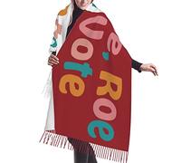 KWQDOZF Compleanno Rosso Bianco Roe Roe Roe Il tuo voto Nappe Pashmina Scialli e stole Sposa Damigella d'onore Scialle per matrimonio