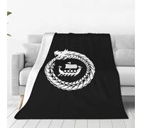 KWQDOZF Coperta termica invernale in pile vichingo con mitologia norrena, super morbida e calda per tutte le stagioni, per divani, 152,4 x 127,2 cm