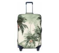 KWQDOZF Copertura per bagaglio da viaggio con palme tropicali, elastica antigraffio, impermeabile, adatta a valigie da 18 a 32 pollici di piccole dimensioni