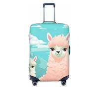 KWQDOZF Copertura per bagaglio da viaggio Lovely Alpaca Elastica Antigraffio Impermeabile per valigie da 18 a 32 pollici di grandi dimensioni