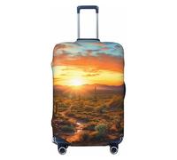 KWQDOZF Copertura per bagaglio da viaggio Saguaros at Sunset, elastica antigraffio, impermeabile, adatta a valigie da 18 a 32 pollici, taglia XL