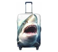 KWQDOZF Copertura per bagaglio da viaggio Shark in the Sea, elastica antigraffio, impermeabile, adatta a valigie da 18 a 32 pollici di piccole dimensioni