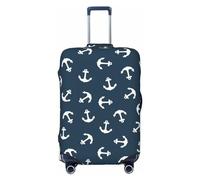 KWQDOZF Coprivaligia con nautiche, elastici, lavabili, tema oceano, protezione per valigie, da viaggio, per bambini e adulti, L