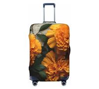 KWQDOZF Coprivaligia da viaggio Marigold, elastico antigraffio, impermeabile, adatto a valigie da 18 a 32 pollici di grandi dimensioni
