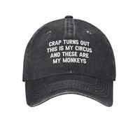 KWQDOZF Crap TurnsQuesto è Il Mio Circo e queste Sono Le Mie Scimmie - Cappello da Uomo