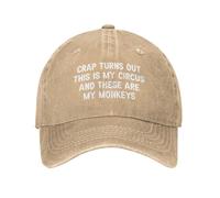 KWQDOZF Crap TurnsQuesto è Il Mio Circo e queste Sono Le Mie Scimmie - Cappello da Uomo