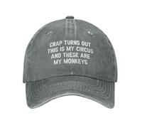 KWQDOZF Crap TurnsQuesto è Il Mio Circo e queste Sono Le Mie Scimmie - Cappello da Uomo