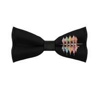 KWQDOZF Cravatta a farfalla da uomo con coni gelato che si sciolgono, regolabile, pre-annodata, elegante, cravatte, accessori per abbigliamento