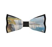KWQDOZF Cravatta a farfalla regolabile pre-annodata da uomo The White Cliffs of Dover, eleganti cravatte, accessori per abbigliamento