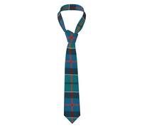 KWQDOZF Cravatte di seta tartan da caccia antiche del clan scozzese Leslie, cravatte alla moda per abiti da uomo, occasioni formali, lavoro o matrimoni