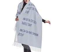 KWQDOZF Dio grigio, concedimi serenità, coraggio, saggezza, fede religiosa e convinzione, nappe, scialli di chiffon, sciarpe, mantelle