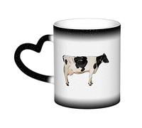 KWQDOZF Dipinto ad di mucche in bianco e nero Tazza in ceramica sensibile al calore che cambia colore Tazza isolata Novità Tazze da viaggio uniche Tazze per la casa 11 OZ