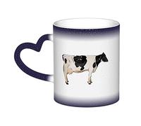 KWQDOZF Dipinto ad di mucche in bianco e nero Tazza in ceramica sensibile al calore che cambia colore Tazza isolata Novità Tazze da viaggio uniche Tazze per la casa 11 OZ