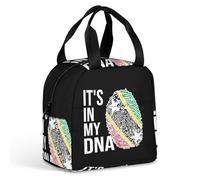 KWQDOZF È nella mia borsa porta pranzo con bandiera di Saint Kitts e Nevis, per donne e uomini, contenitori porta pranzo isolati, per lavoro, picnic e viaggi.