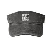 KWQDOZF È Una Cosa di Mike Che Non capiresti Cappello con Visiera Parasole retrò Regolabile in Cotone con Parte Superiore Vuota Cappe