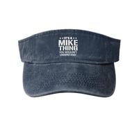 KWQDOZF È Una Cosa di Mike Che Non capiresti Cappello con Visiera Parasole retrò Regolabile in Cotone con Parte Superiore Vuota Cappe