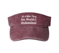 KWQDOZF È Una Cosa di Mike Che Non capiresti Cappello da Golf in Denim con Parte Superiore Vuota