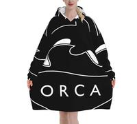 KWQDOZF Felpe con Cappuccio a Forma di Orca assassina per Uomo e Donna