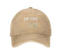 KWQDOZF Funny cap Gin Tonic Magic Water for Fun People Cappello per Donna Cappello da Baseball Cappello Grafico