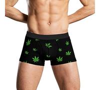 KWQDOZF Funny Weed Intimo da Uomo Boxer Slip Morbidi Mutande Elasticizzate a Tronco Corto
