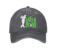 KWQDOZF Ho Fatto Una buca in Uno, Divertente Berretto da Baseball Vintage Lavato da Golf4 per Uomo e Donna, Classico Cappello da Cami