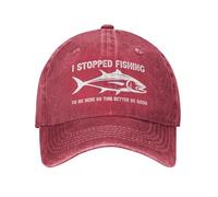 KWQDOZF Ho smesso di Pescare per Essere Qui, Quindi Questo è Meglio Che Sia Un Buon Cappello da Uomo. Cappellino da Baseball.