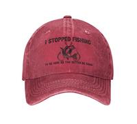 KWQDOZF Ho smesso di Pescare per Essere Qui, Quindi Questo è Meglio Che Sia Un Buon Cappello da Uomo. Cappellini da Baseball.