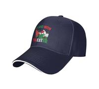 KWQDOZF Io STO con Il Cappello palestinese, Cappello Libero palestinese Forte, pregate per Un Berretto da Baseball Regolabile