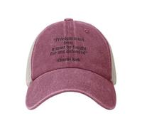 KWQDOZF La libertà Non è Gratuita, bisogna lottare per essa e difenderla. Cappellino da Baseball Classico Regolabile per Adulti.
