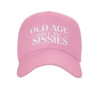 KWQDOZF La vecchiaia Non è per i deboli di Cuore Cappello da Donna Cappellino da Baseball da papà Regolabile Lavato Cappelli da Ester