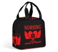 KWQDOZF L'allattamento è un lavoro di cuore, borsa porta pranzo per donne e uomini, contenitori porta pranzo isolati, lavoro, picnic, viaggi