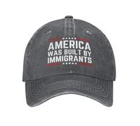 KWQDOZF l'America è Stata costruita dagli immigrati. Cappello da Baseball a Sostegno dei Diritti dei Rifugiati.
