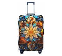 KWQDOZF mandala Astratto geometria sacra Copertura elastica colorata per bagagli da viaggio Copertura per valigia da viaggio per baule 19''-32'' Copertura protettiva per bagagli