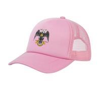 KWQDOZF Massoneria e Rito Scozzese, Cappellino da Baseball con Retro in Rete di Tela, Nero