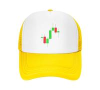 KWQDOZF Mercato azionario Forex, Trading di criptovalute, Candlestick, Cappellino da Baseball in Rete Regolabile, Cappello Estivo da