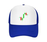 KWQDOZF Mercato azionario Forex, Trading di criptovalute, Candlestick, Cappellino da Baseball in Rete Regolabile, Cappello Estivo da