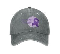 KWQDOZF Mese di sensibilizzazione sulla violenza Domestica Cappello con Nastro Viola Cappello da Baseball Cappelli da Cowboy Cappello