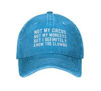 KWQDOZF Non Il Mio Circo, Le Mie Scimmie, ma conosco sicuramente i Clown, Cappello da Baseball da Donna