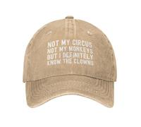 KWQDOZF Non Il Mio Circo, Le Mie Scimmie, ma conosco sicuramente i Clown, Cappello da Baseball da Donna
