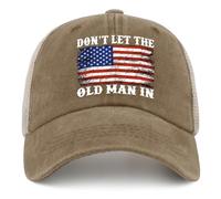 KWQDOZF Non Lasciare Che Il Vecchio indossi Un Cappello da Camionista, Cappellini Vintage in Rete per L'Estate