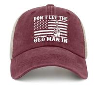 KWQDOZF Non Lasciare Che Il Vecchio indossi Un Cappello da Camionista da Donna con Berretto Vintage in Rete per L'Estate