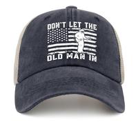 KWQDOZF Non Lasciare Che Il Vecchio indossi Un Cappello da Camionista da Donna con Berretto Vintage in Rete per L'Estate