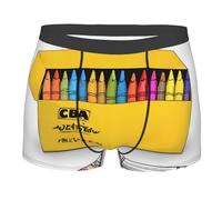 KWQDOZF novità, Scatola di pastelli Carini - Boxer da Uomo, Boxer Comodi con Tessuto Morbido, Elasticizzati, Biancheria Intima per Uomo