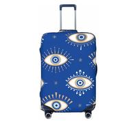 KWQDOZF occhio simbolo mistico blu Elastico Coprivaligia da viaggio Coprivaligia da viaggio per baule 19''-32'' Coprivaligia protettivo